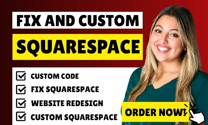 fix and custom squarespace website build squarespace ecommerce website page