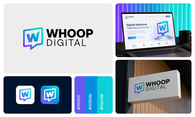 do minimalist logo design with branding kit or brand identity guidelines