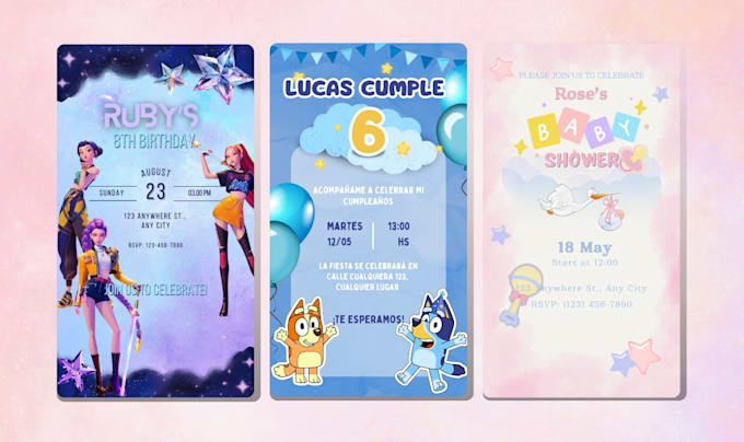 design a digital invitation