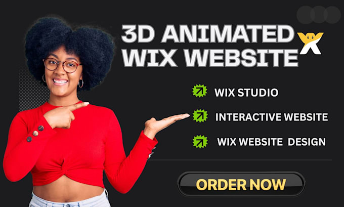 design 3d wix animated website interactive website wix spline animation
