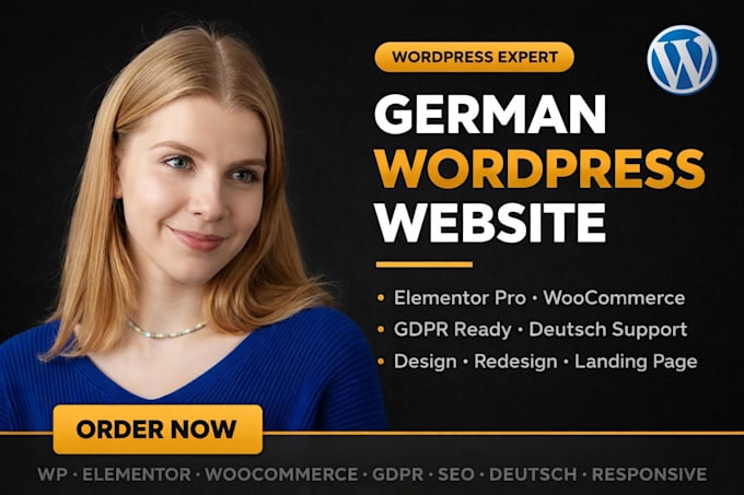 create german wordpress business website deutsch website development