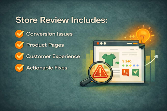 review your shopify store and help improve conversions