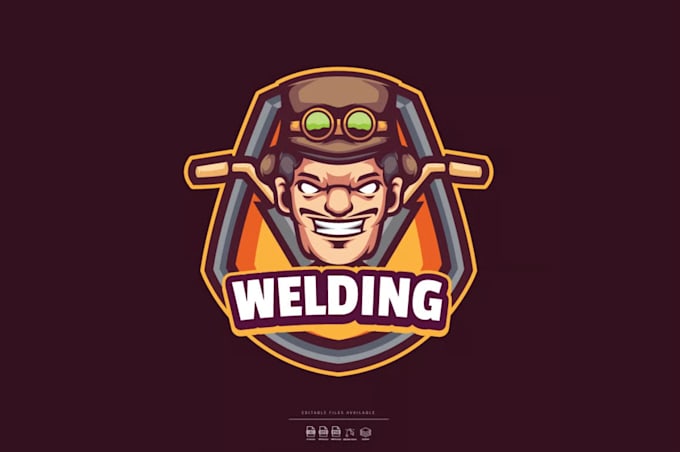 do eye catchy colorful welding logo design