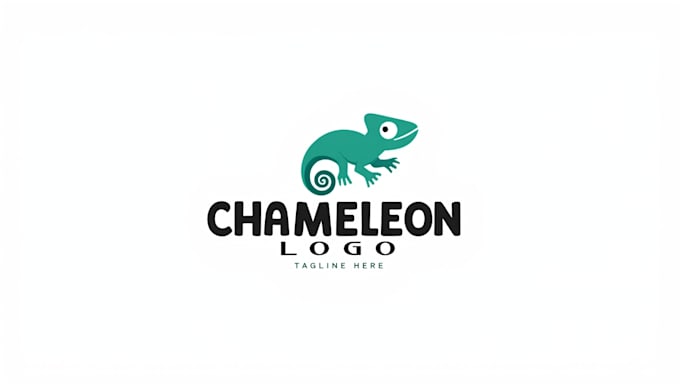 design abstract chameleon logo just in 12 hours