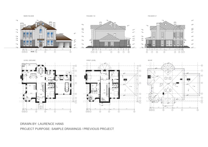 do your sketch plan to pdf layout  and auto cad drawings