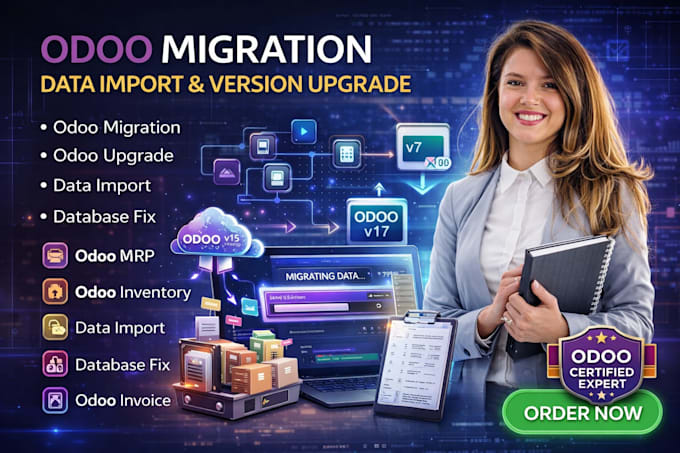 do odoo migration data import and odoo version upgrade