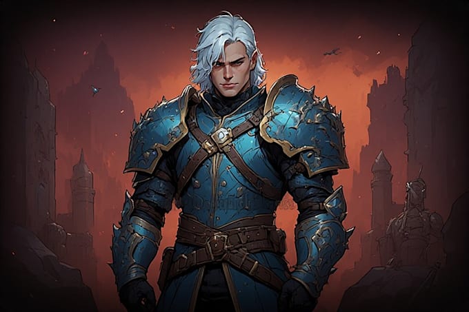 paint a fancy dnd rpg character art