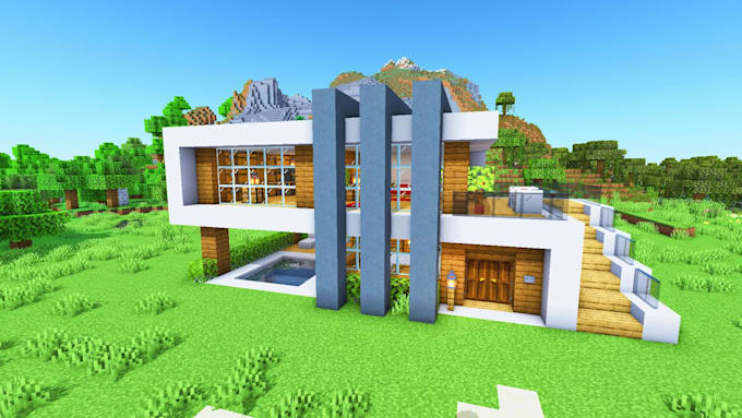 build a professional minecraft spawn, map, house or server lobby