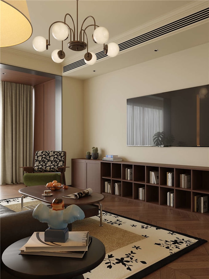 create realistic 3d interior rendering for your space