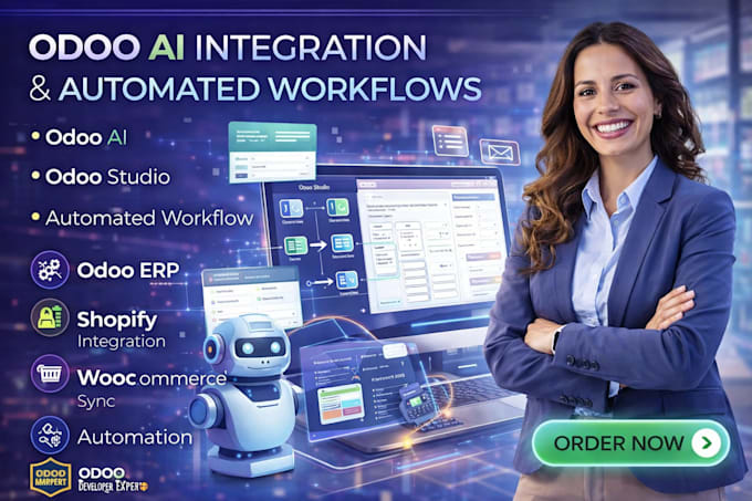 do odoo ai integration automated workflows and odoo studio
