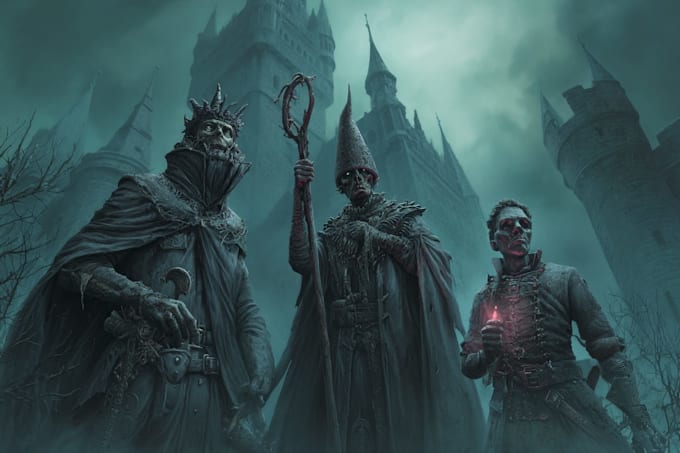 draw a horror character and fantasy horror character