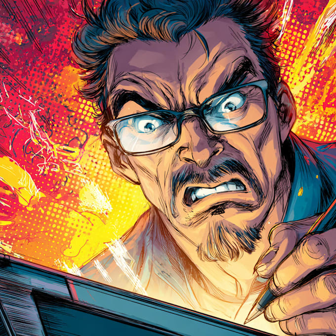 create detailed comic book panels and pages