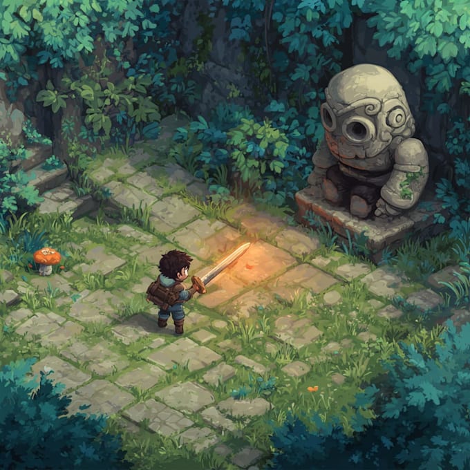 2d game mobile art