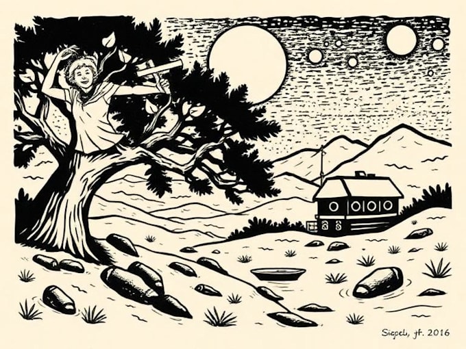 create awesome linocut illustration art