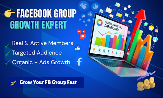 grow facebook group with real members
