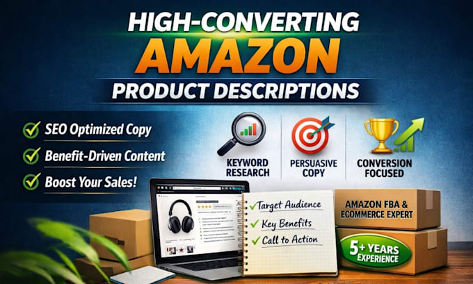 write high ranking amazon product descriptions that converts