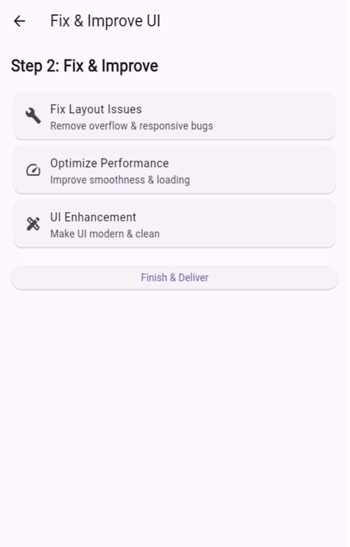 fixing flutter UI bugs and improve your app design