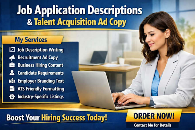 create job application description business writing talent acquisition ad copy