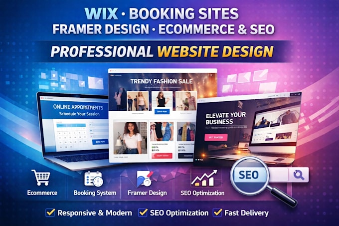 wix book website undefined framer design  ecommerce online store seo
