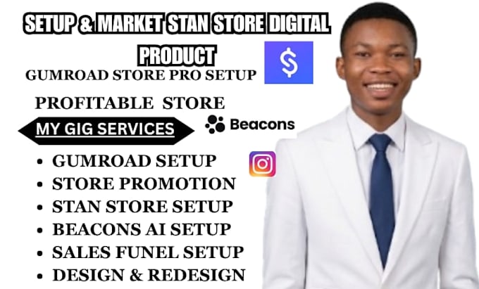 setup stan store stan store marketing store website systeme io landing page