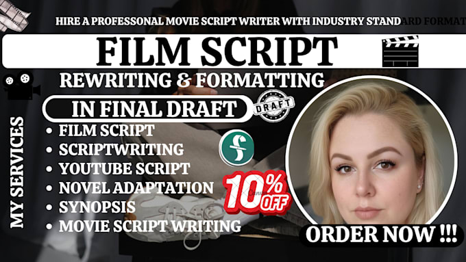 proofread, rewrite, edit your screenplay, film script screenwriting movie script