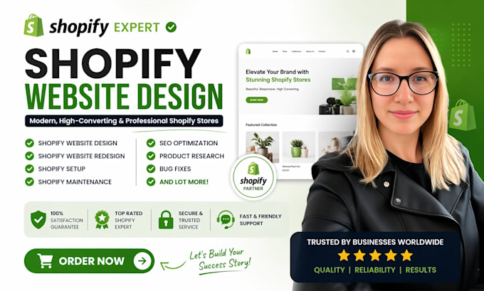 shopify store design, shopify website design dropshipping store shopify