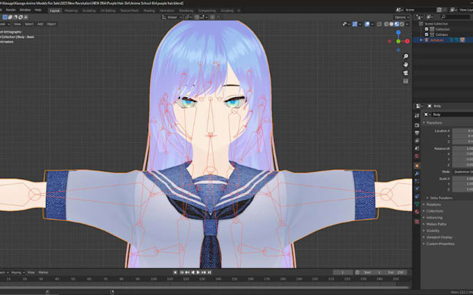 create custom pmx anime models for vrchat, mmd, and vtuber avatars