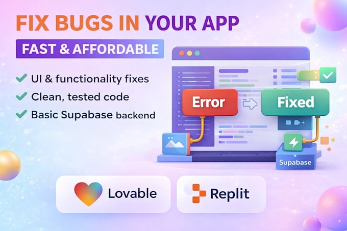 fix or deploy lovable apps with replit, supabase, and stripe integrations