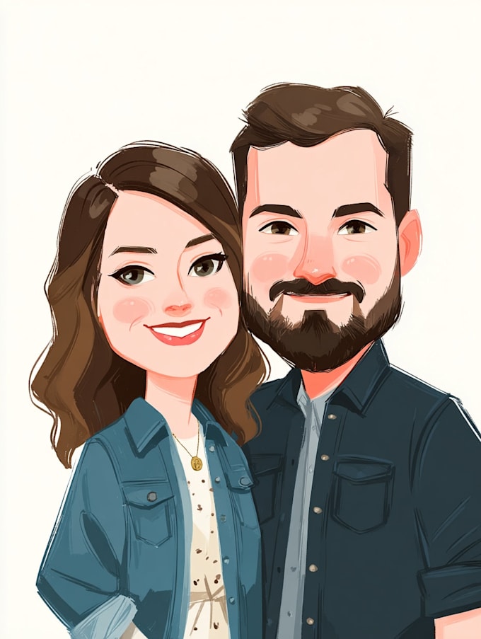 make an awesome couple caricature