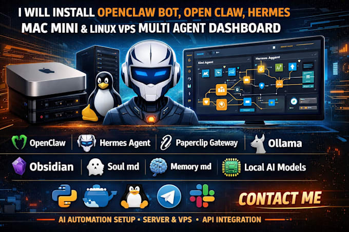 setup fix hermes ai multi agent n8n mcp claude code ollama obsidian memory crm
