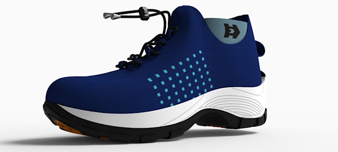 design custom 3d sneakers with realistic rendering and animation