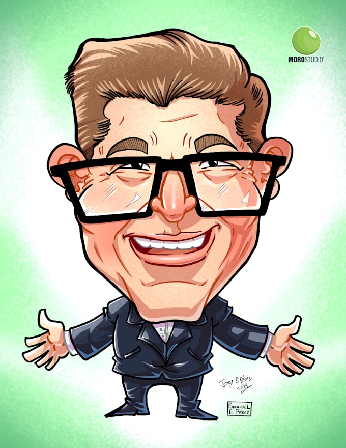 draw custom caricatures for gifts and events