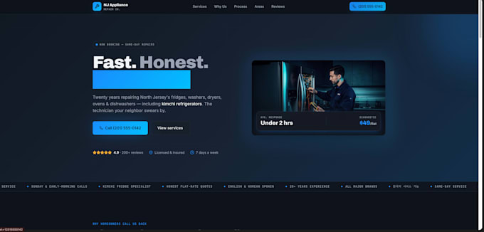use information given to me to help create a website