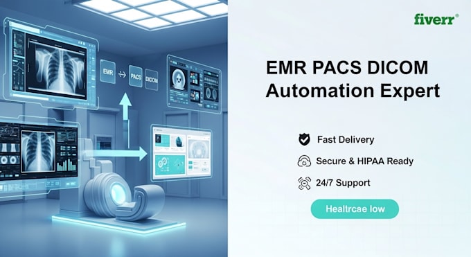 setup emr pacs dicom radiology workflow automation