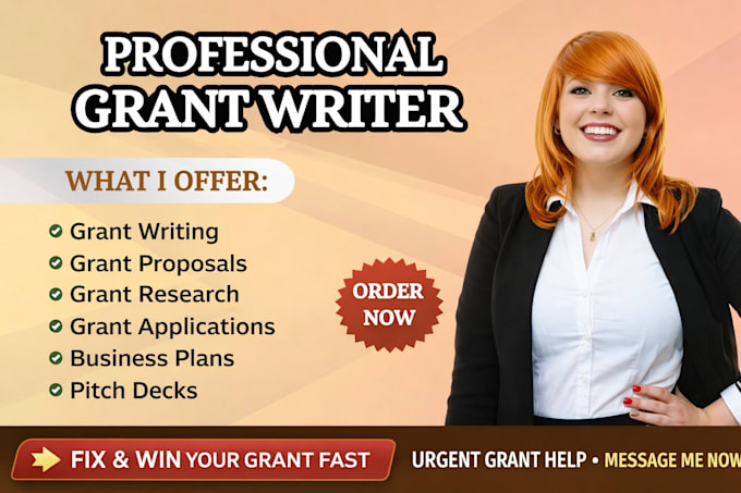 provide grant writing, grant analysis, and grant application services