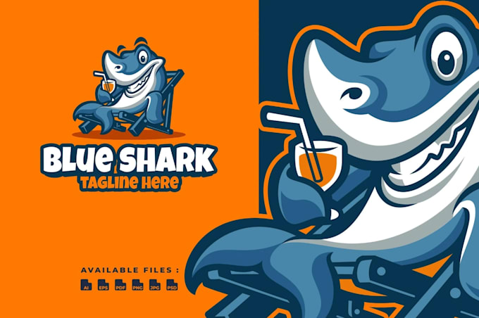 do modern amazing shark logo