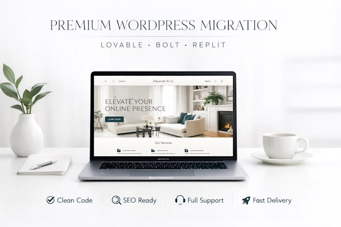convert lovable ai to wordpress clone copy website in 24 hours