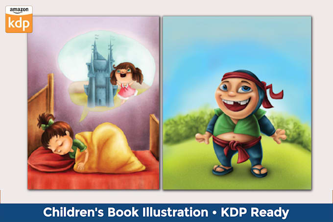 illustrate children picture book illustrations and cover for KDP amazon