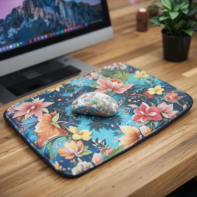 create designs for laptop sleeves, and mouse pads