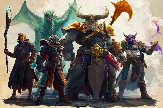 dnd character art and dnd character art