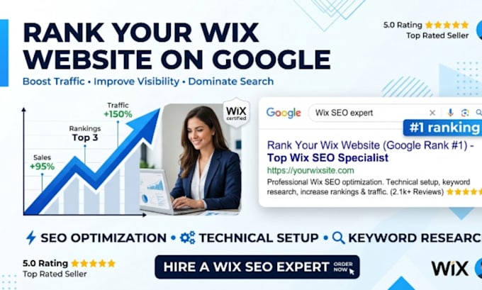 optimize wix SEO and google ranking with search engine optimization