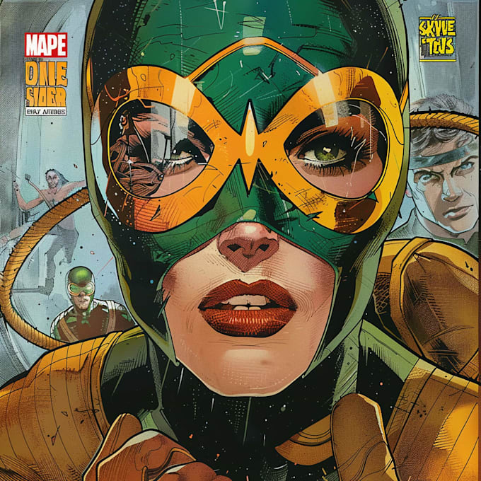 comic book illustration with comic book illustrator