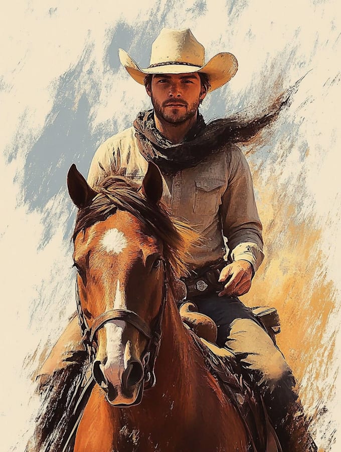 create detailed portrait illustration for gifts
