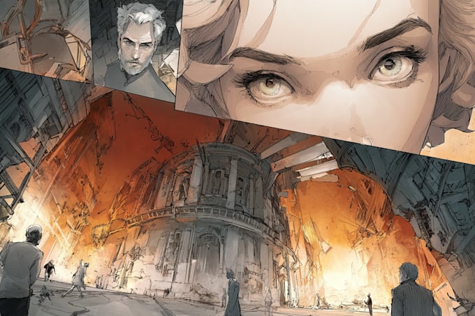 design high quality comic book art for print or web