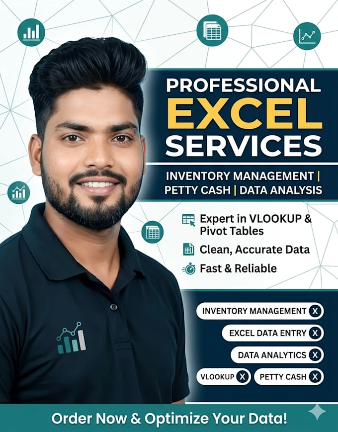 be your excel expert for inventory and data analysis