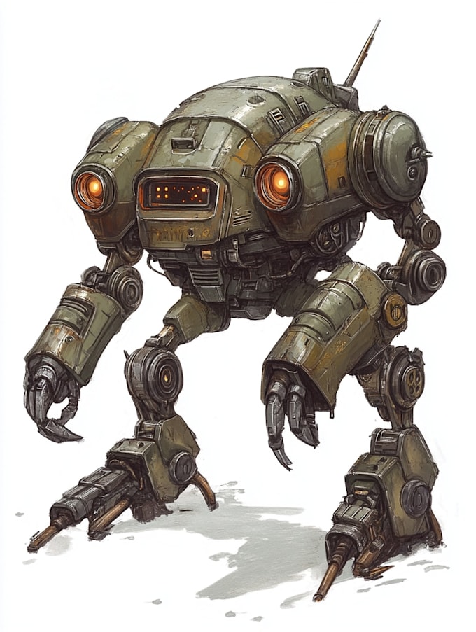 high quality robot, mecha concepts