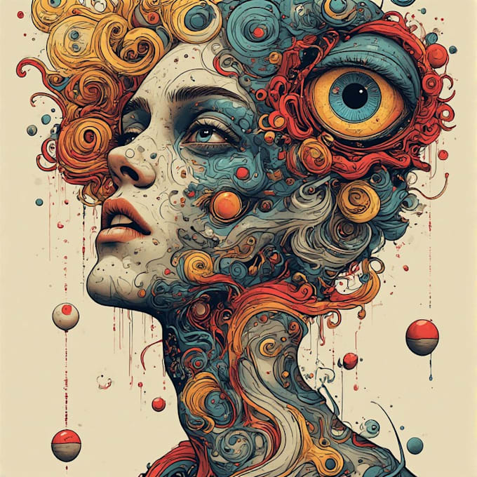 create surrealism illustration design for you