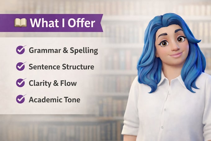 provide academic editing proofreading and writing support