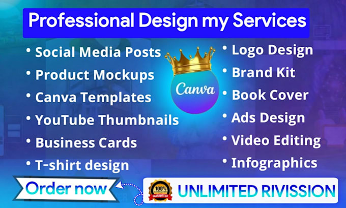 create professional canva graphic desing