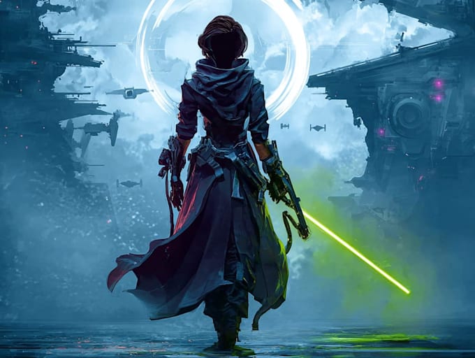 making a star wars and sci fi illustration